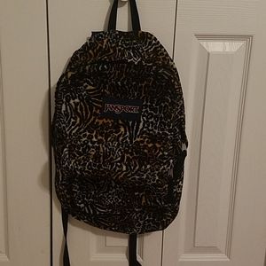 Jansport animal print backpack